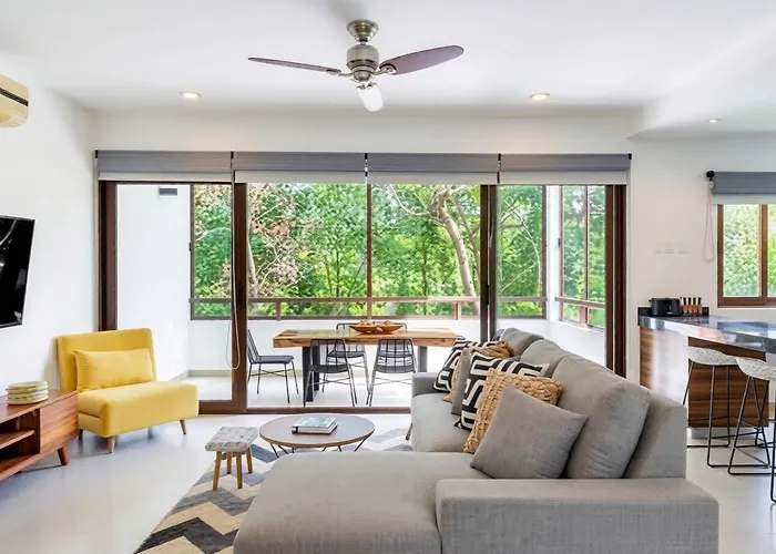 Bright 1 Bd With Private Terrace Near Tulum Apartment *